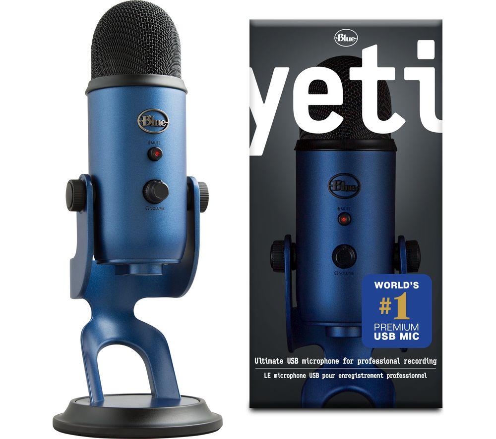 Buy BLUE Yeti USB Streaming Microphone - Midnight Blue | Currys