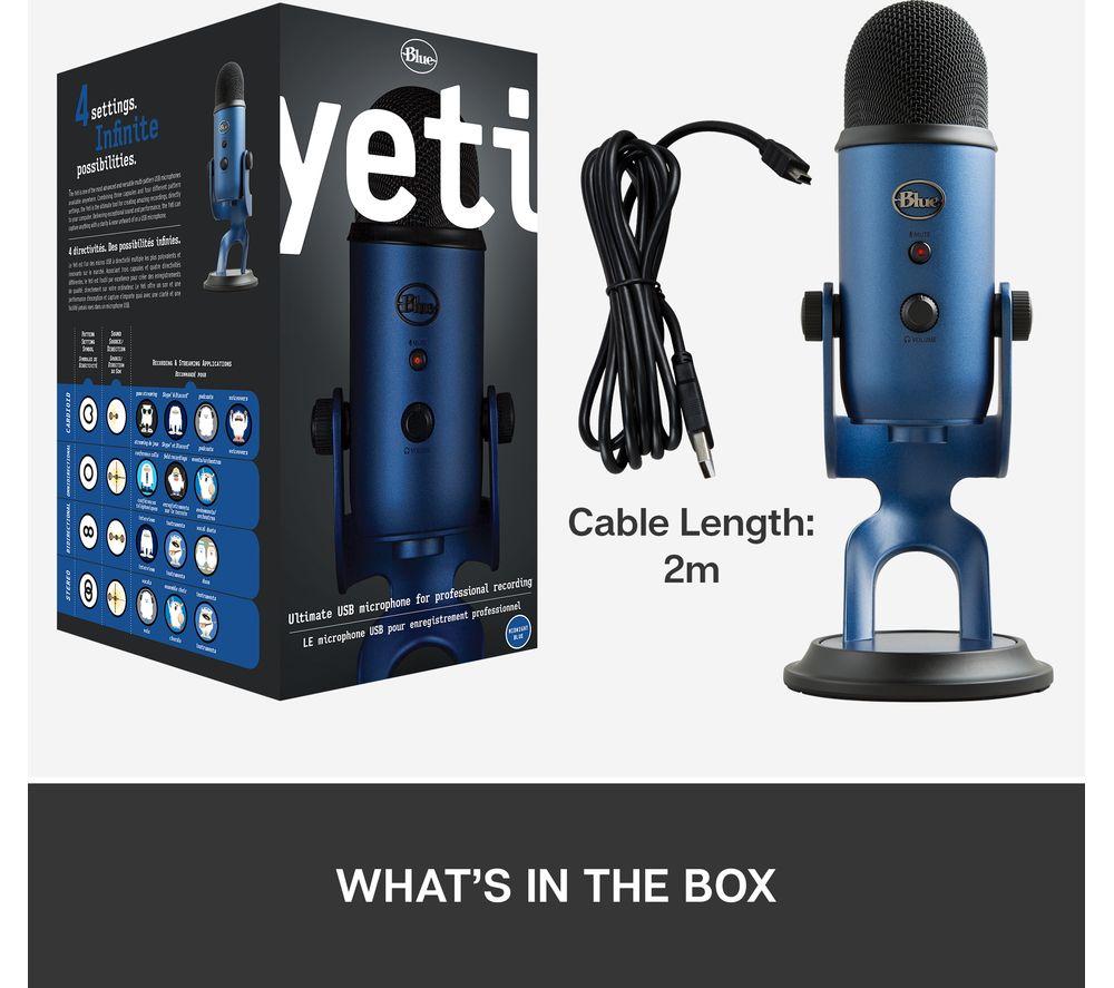 YETI USB Streaming Microphone - Midnight Blue image number 15 of 27