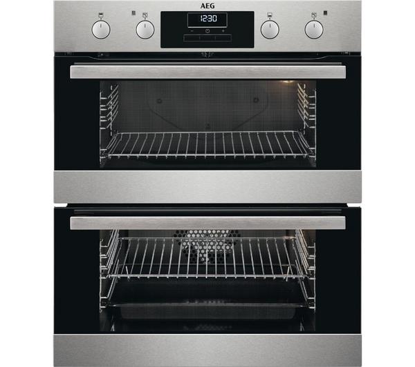 AEG SurroundCook DUB331110M Electric Built-under Double Oven - Stainless Steel image number 0