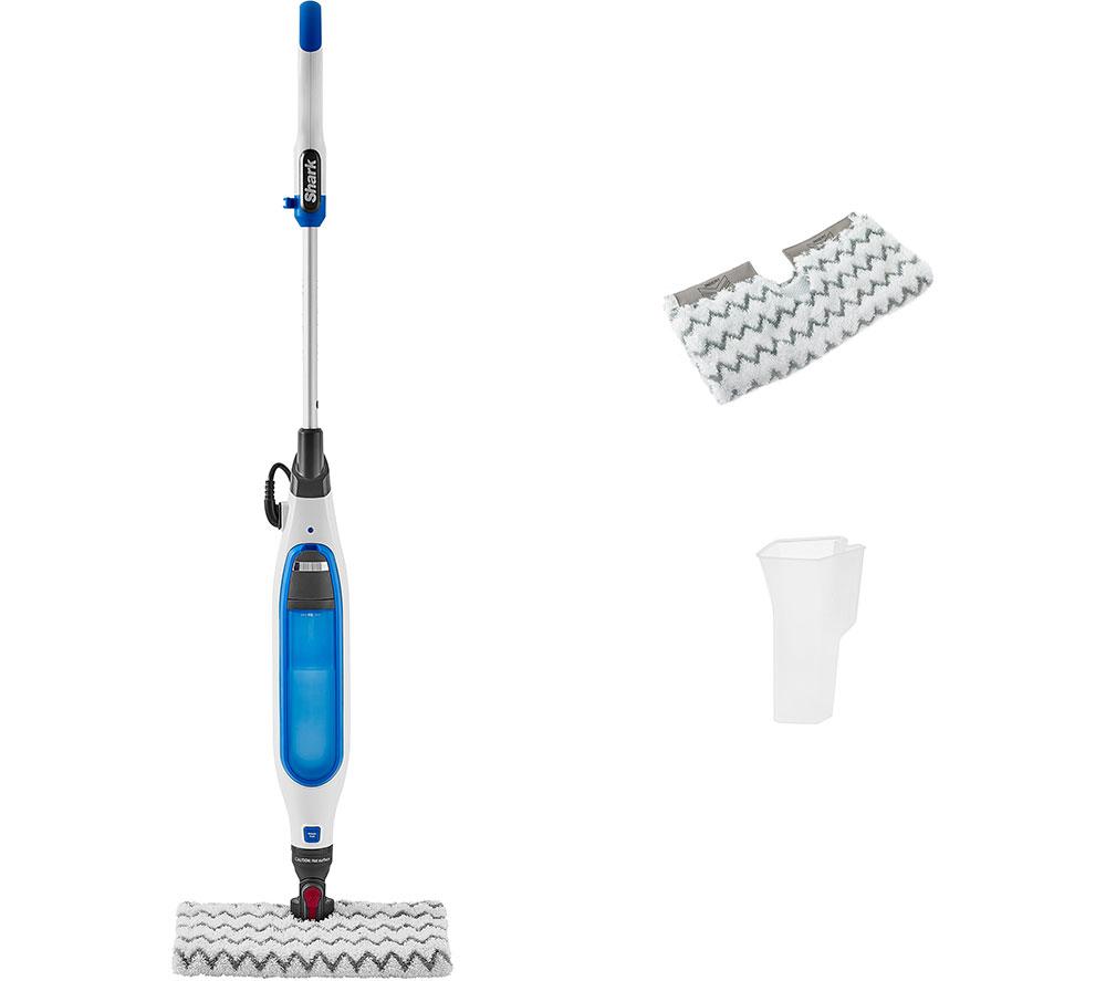 SHARK Klik N Flip S6001UK Steam Mop - White & Blue, Blue,White