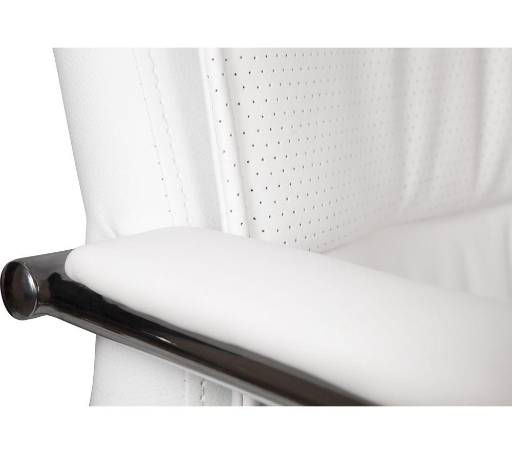 TEKNIK  6901WH Faux-leather Reclining Executive Chair - Kendal White image number 3 of 4
