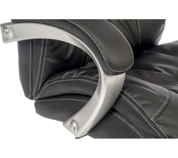 TEKNIK Siesta 6916 Leather Reclining Executive Chair - Black image number 1
