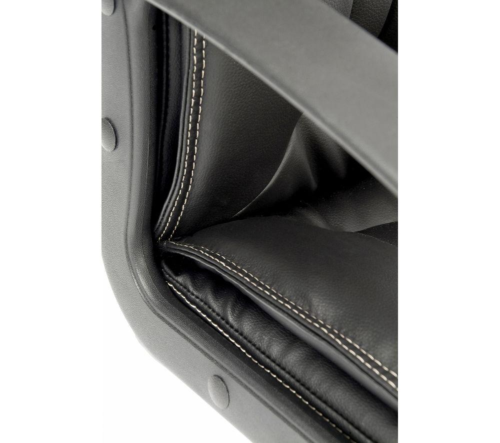 TEKNIK Milan Leather-look Reclining Executive Chair - Black