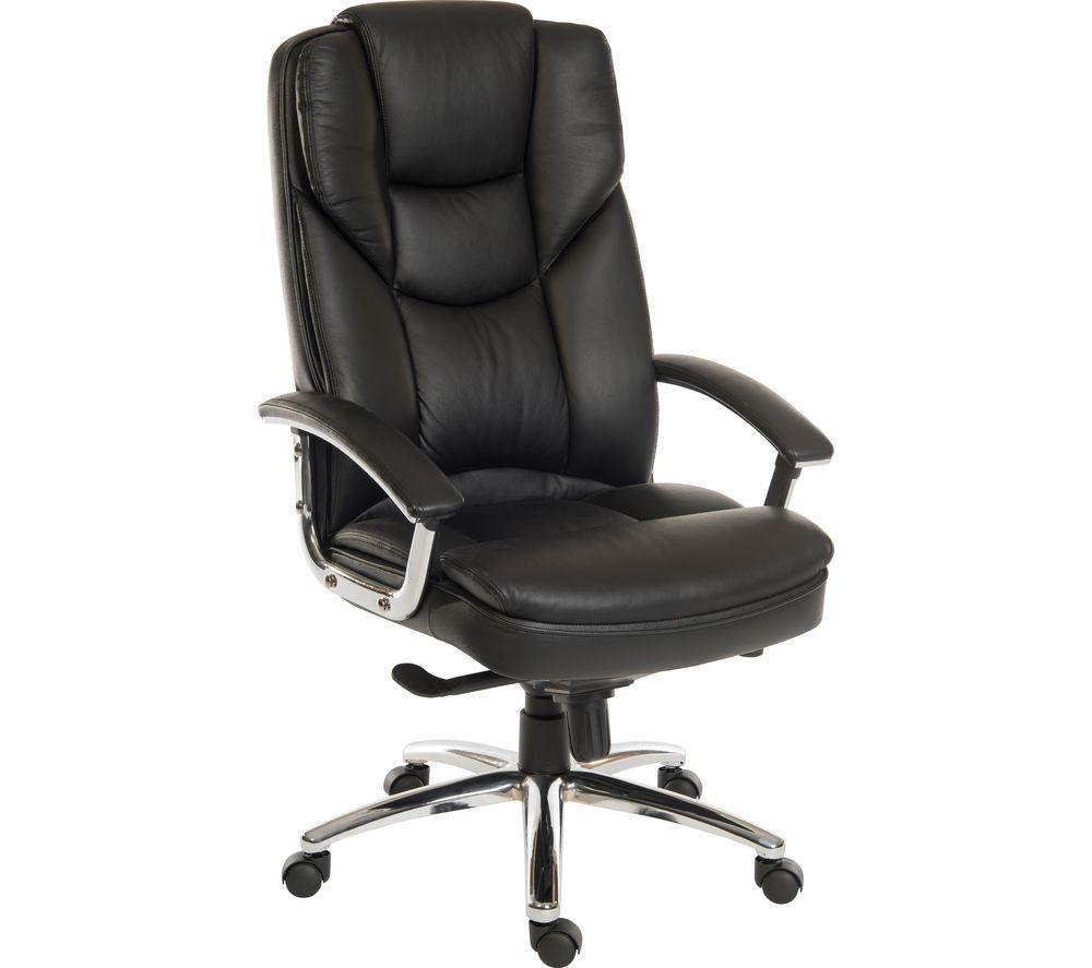 TEKNIK Skyline 9413086 Leather Tilting Executive Chair - Black