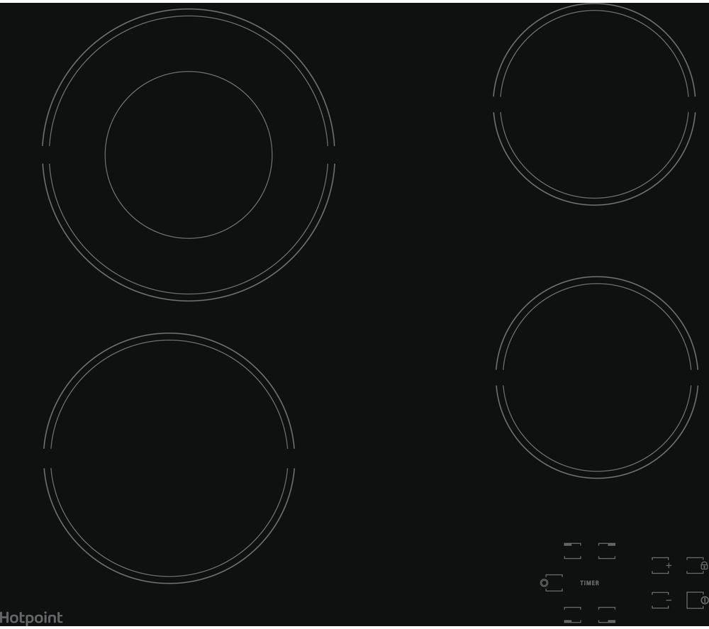 HOTPOINT HR 612 C H Electric Ceramic Hob - Black, Black