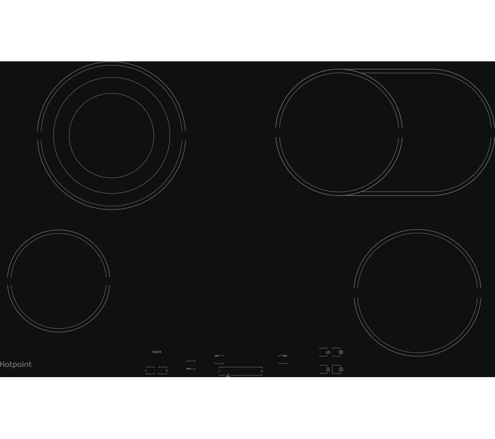 HOTPOINT HR 724 B H Electric Ceramic Hob - Black, Black