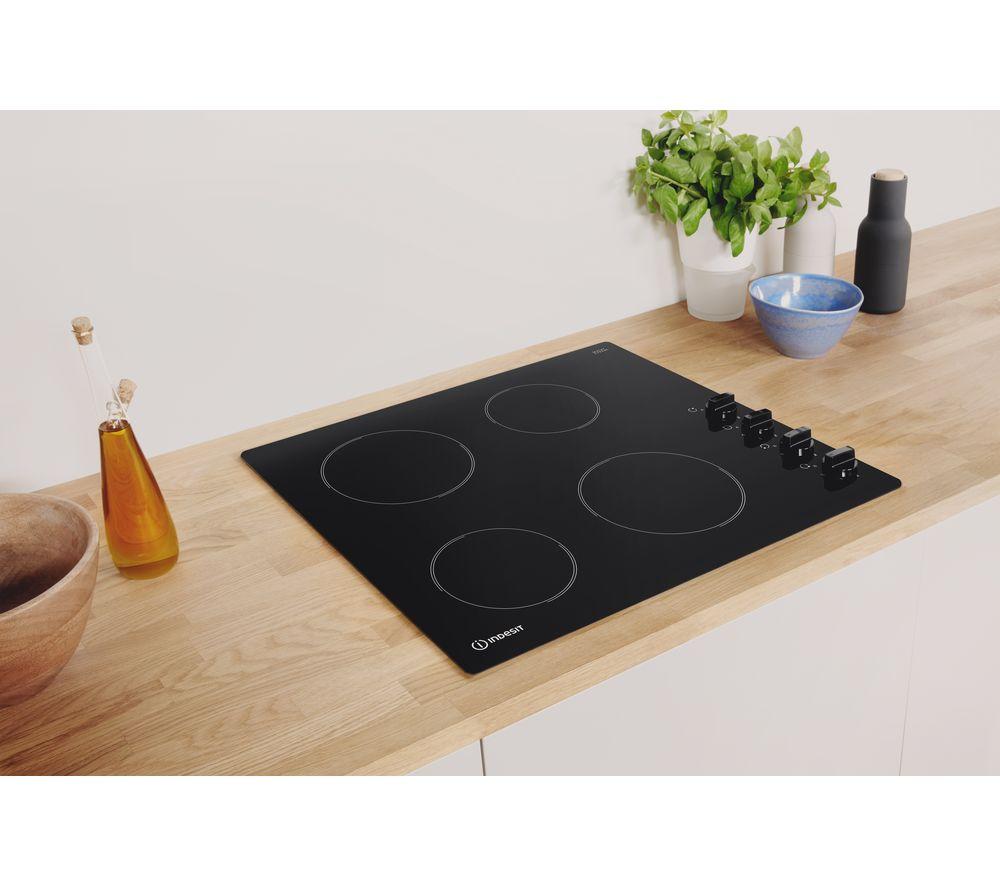 INDESIT RI 860 C Electric 58 cm Ceramic Hob - Black image number 5 of 8