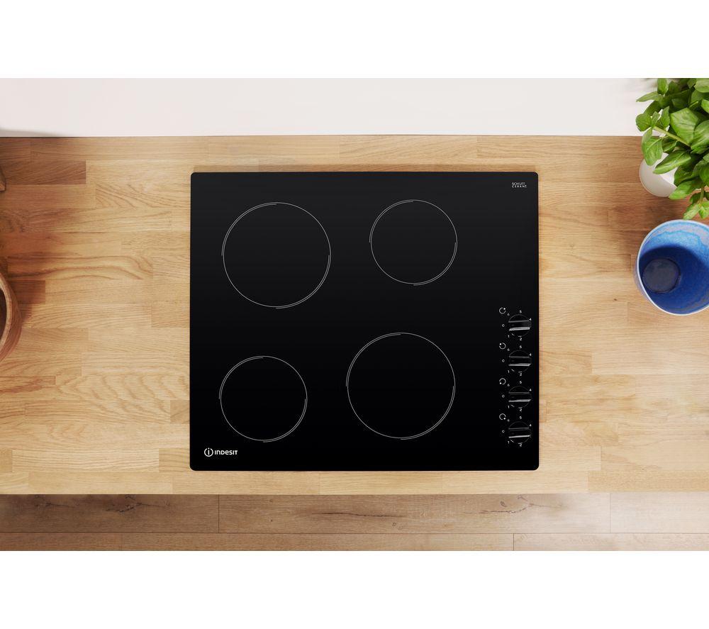 INDESIT RI 860 C Electric 58 cm Ceramic Hob - Black image number 6 of 8