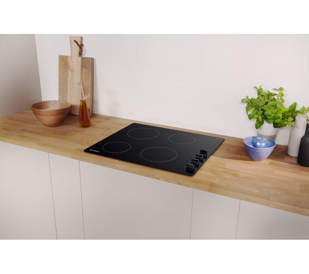 INDESIT RI 860 C Electric 58 cm Ceramic Hob - Black image number 7 of 8