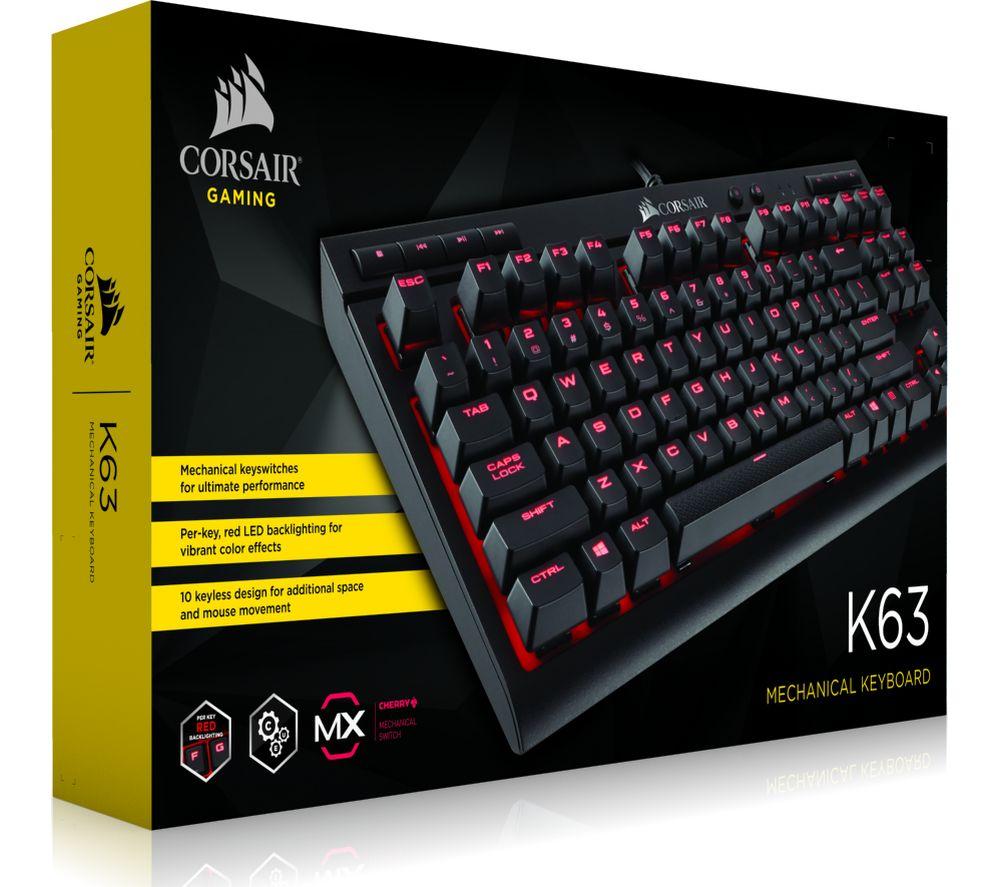 Buy CORSAIR K63 Compact Mechanical Gaming Keyboard Currys