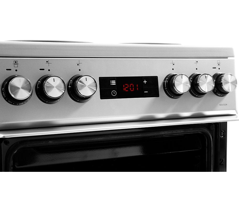 BEKO KDV555AS 50 cm Electric Solid Plate Cooker - Silver image number 7 of 8