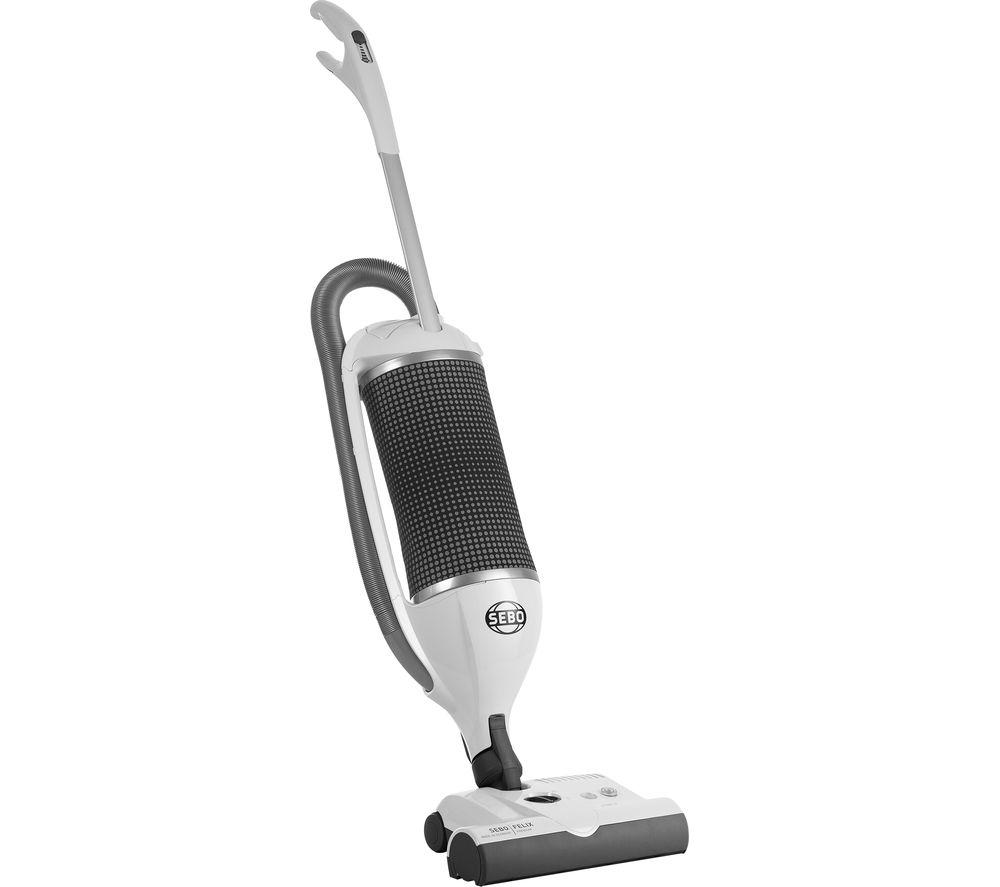 Image of SEBO 9849GB Upright Vacuum Cleaner - Arctic White & Dark Grey