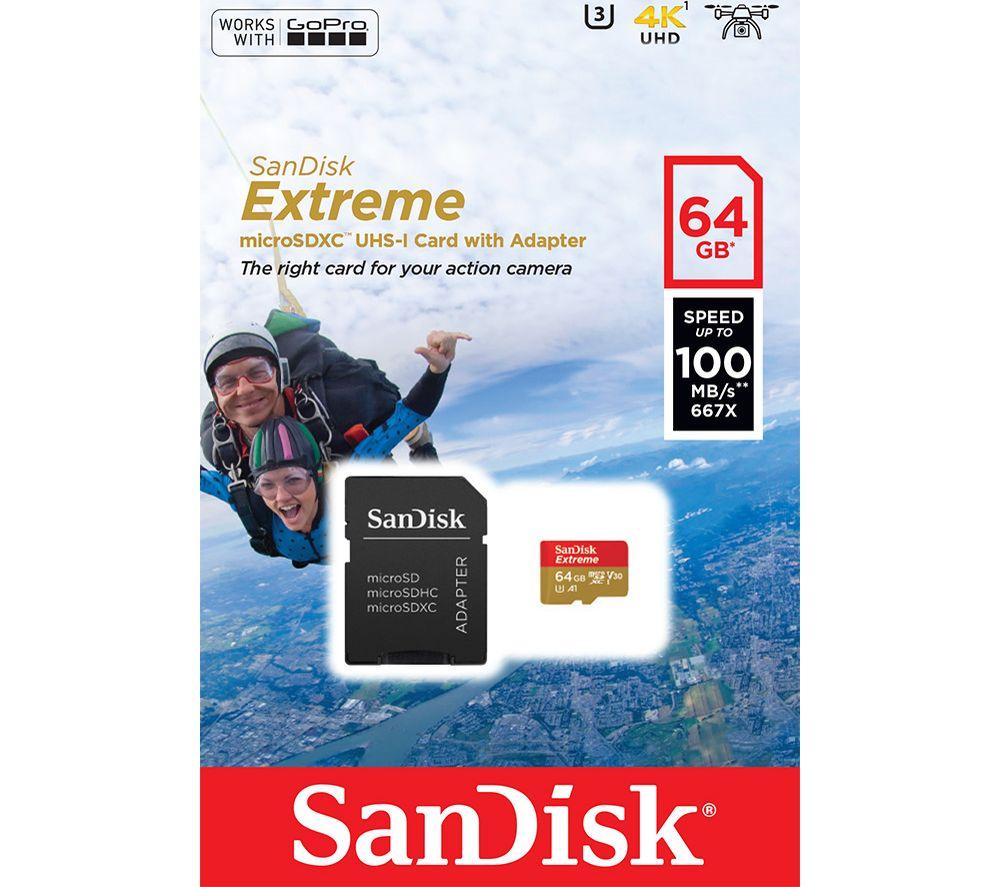 SanDisk Extreme® microSDXC™ UHS-I CARD, 4K UHD, Full HD