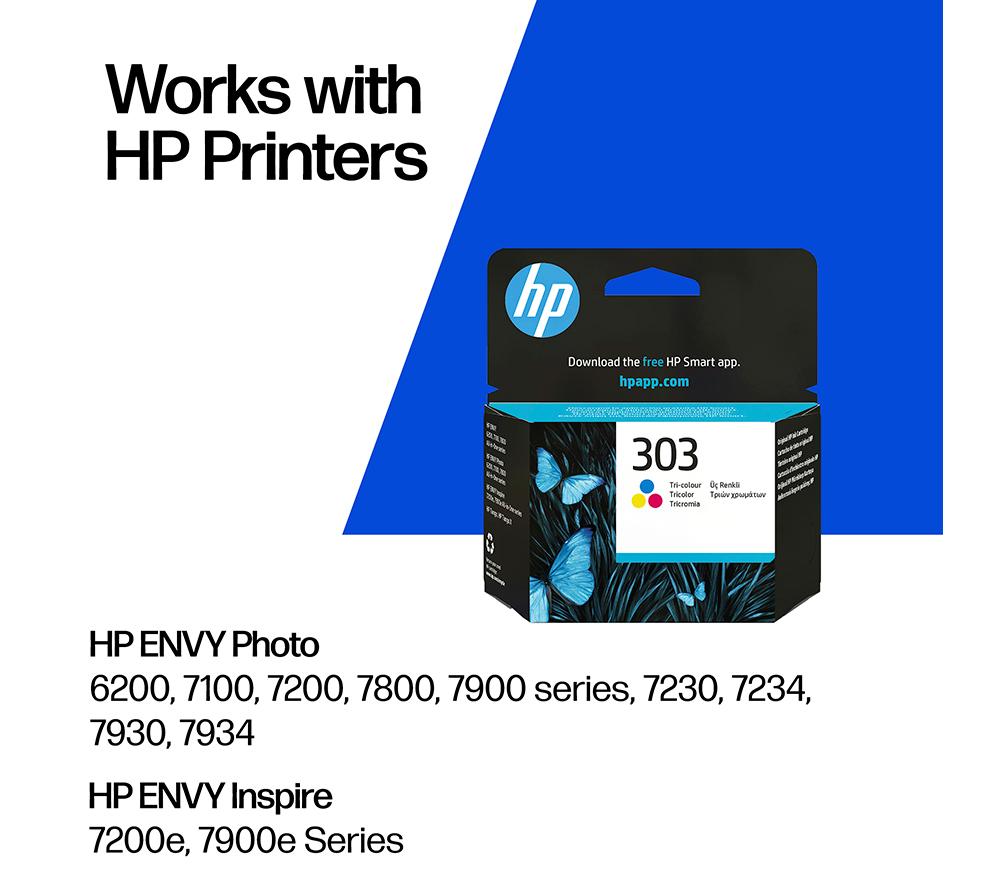HP 303 Original Tri-colour Ink Cartridge image number 2 of 12