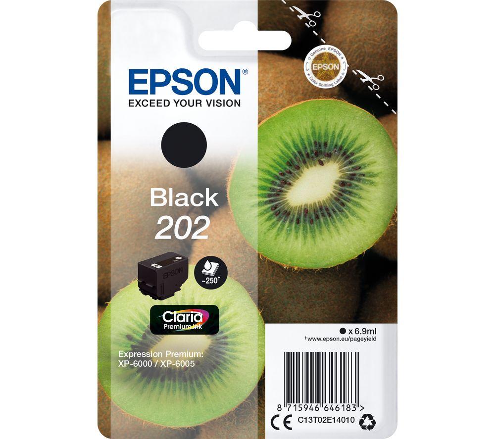 Epson 202XL Black Kiwi High Yield Genuine, Claria Premium Ink Cartridge