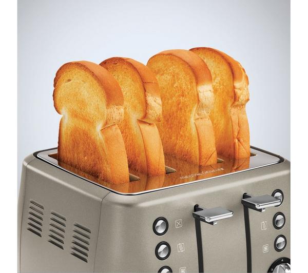 MORPHY RICHARDS Evoke Premium 4-Slice Toaster - Platinum image number 3