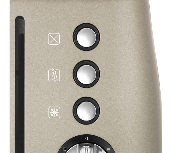 MORPHY RICHARDS Evoke Premium 4-Slice Toaster - Platinum image number 5
