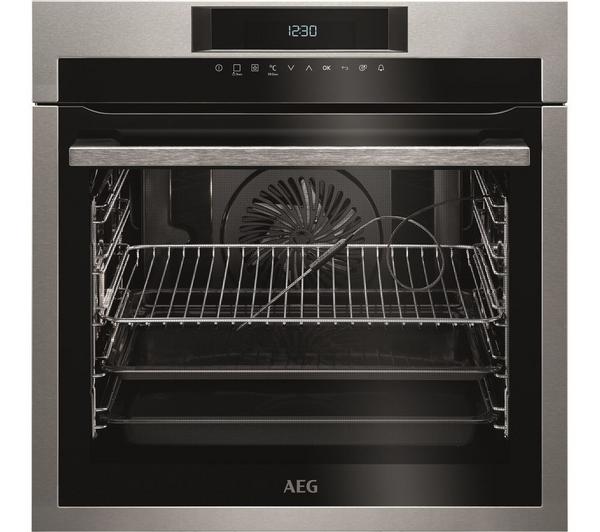 AEG AEG BPE742320M Single Oven Electric Built in Pyrolytic in Stainless Steel GRADED 