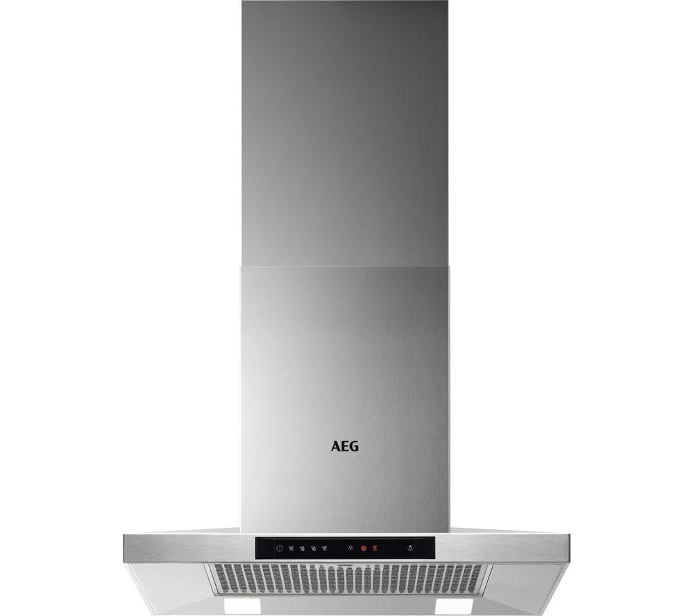 Image of AEG DKB5660HM Chimney Cooker Hood - Stainless Steel, Stainless Steel