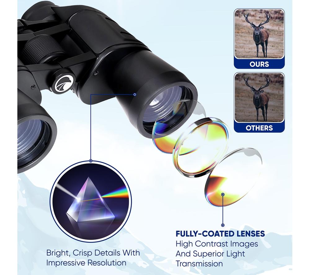 PRAKTICA Falcon 8 x 40 mm Binoculars - Black image number 5 of 8