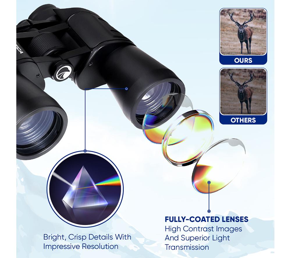 PRAKTICA Falcon CDFN1050BK 10 x 50 mm Binoculars - Black image number 8 of 10