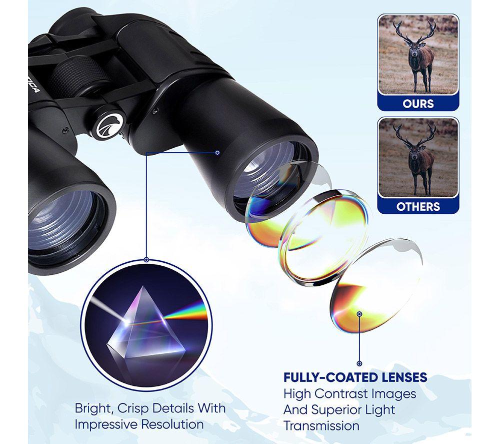 PRAKTICA Falcon 12 x 50 mm Binoculars - Black image number 6 of 8