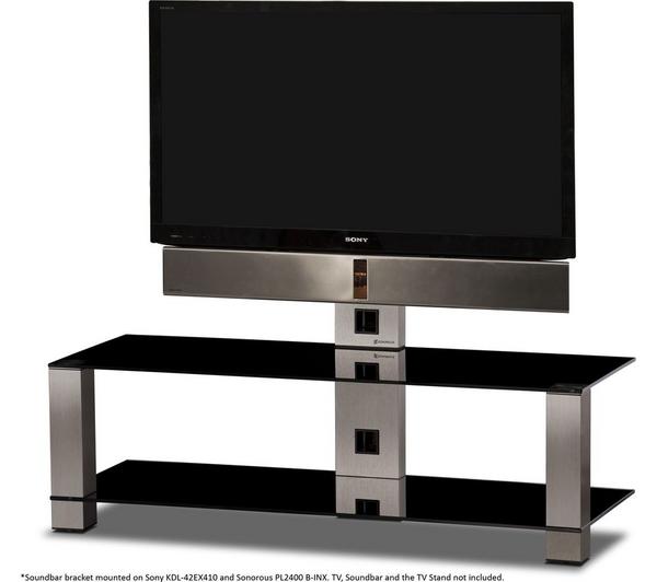 SONOROUS Plasma PL2310 B-SLV 750 mm TV Stand with Bracket - Black & Silver image number 4