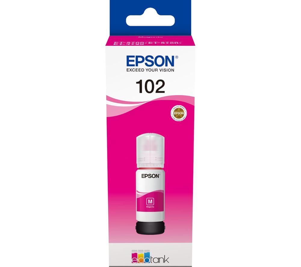 EPSON Ecotank 102 Magenta Ink Bottle, Magenta