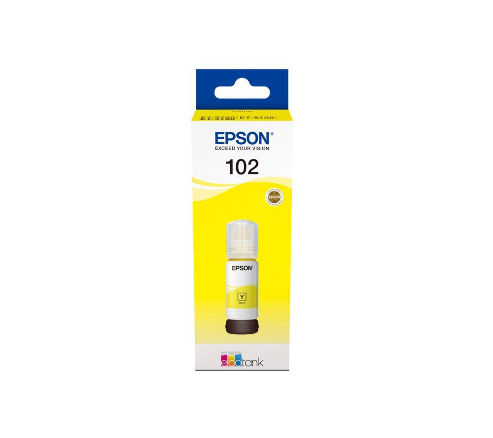 EPSON 102 Ecotank Yellow Ink Bottle, Yellow