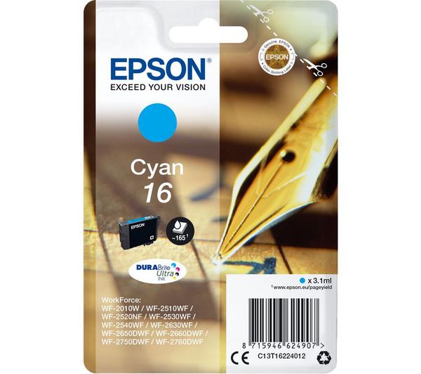 EPSON Pen & Crossword 16 Cyan Ink Cartridge image number 0