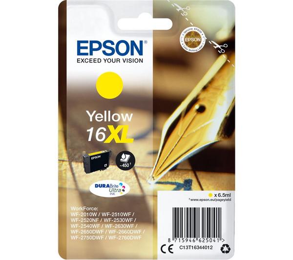 EPSON XL Pen & Crossword 16 Yellow Ink Cartridge image number 0