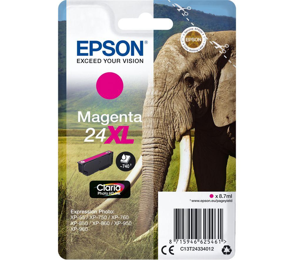 Click to view product details and reviews for Epson 24xl Elephant Magenta Ink Cartridge Magenta.
