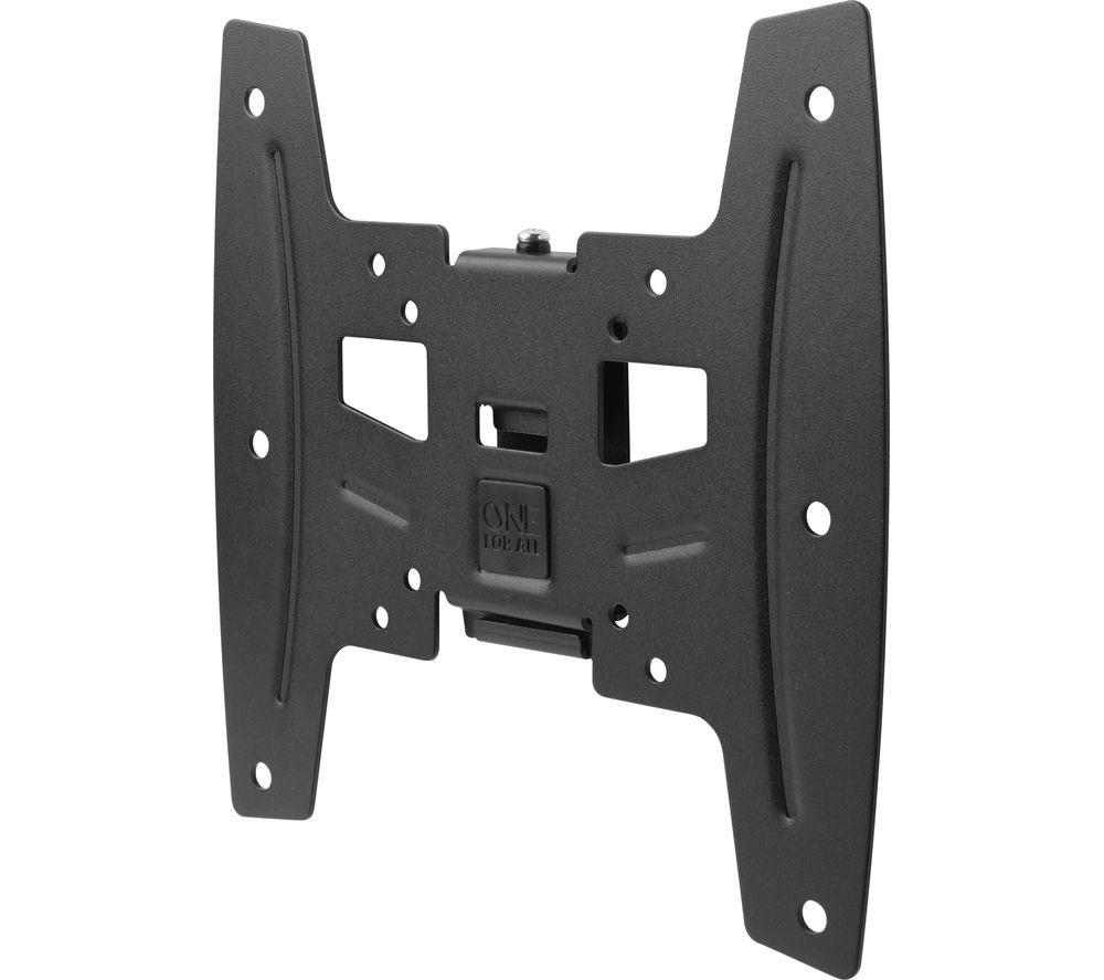 One For All TV Bracket – Fixed Wall Mount – Screen size 19-42 Inch - For All types of TVs (LED LCD Plasma) – Max Weight 50kgs – VESA 75x75 to 200x200 - Free Toolbox app – Black – Solid Line - WM4211