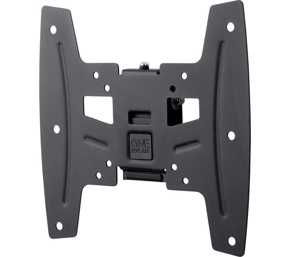 One For All TV Bracket WM4221 Tilt Wall Mount – Screen size 19-43 Black & 8K / 4K HDMI Cable - 3m - with an A.I.S shielding - designed in Germany - supports by CableDirect