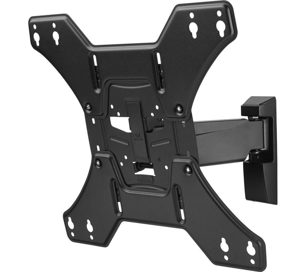 One For All TV Bracket – Swivel (90°) Wall Mount – Screen size 13-60 Inch - For All types of TVs (LED LCD Plasma) – Max Weight 50kgs – VESA 75x75 to 400x400 - Free Toolbox app – Black - WM4441