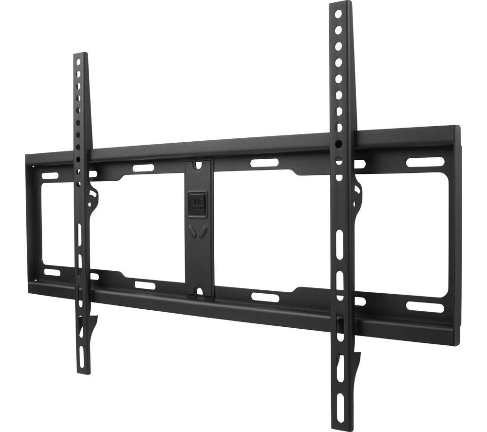 One For All TV Bracket – Fixed Wall Mount – Screen size 32-90 Inch – Black – WM4611 & 4K HDMI Cable - 5m - with an A.I.S shielding - (all HDMI devices like PS5, Xbox, Switches & 4K@120Hz, blue)