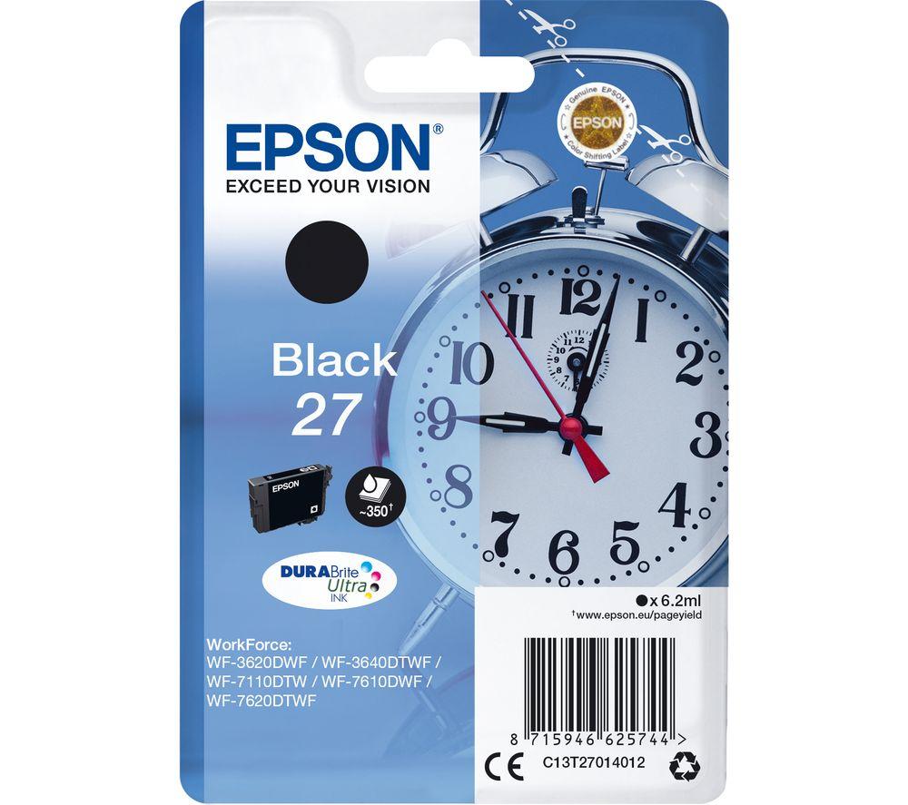 Epson Alarm Clock Singlepack Black 27 Durabrite Ultra Ink. Cartridge Capacity: S - Image 10