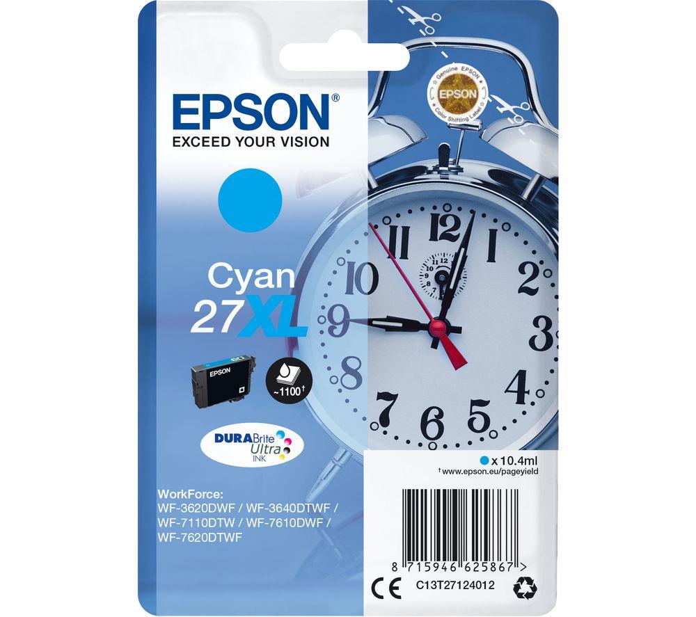 Epson 27XL Cyan Ink Cartridge C13T27124012