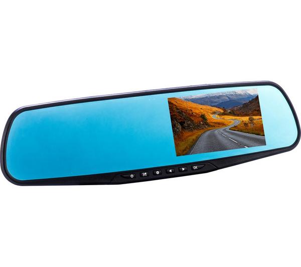 CO-PILOT CPDVR3 Rear View Mirror Dual Dash Cam - Black image number 0