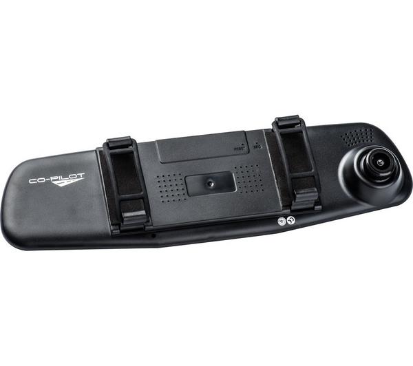 CO-PILOT CPDVR3 Rear View Mirror Dual Dash Cam - Black image number 2