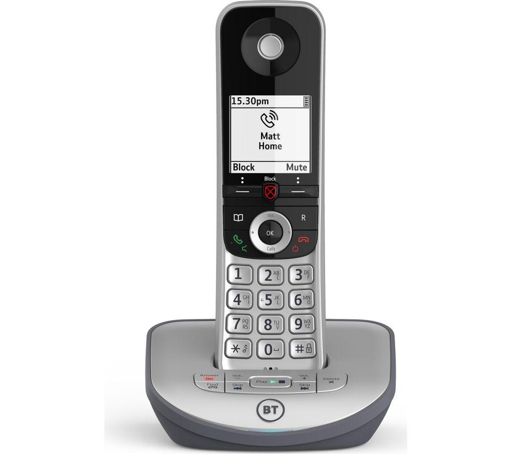 BT Advanced 1Z Cordless Phone, Black,Silver/Grey