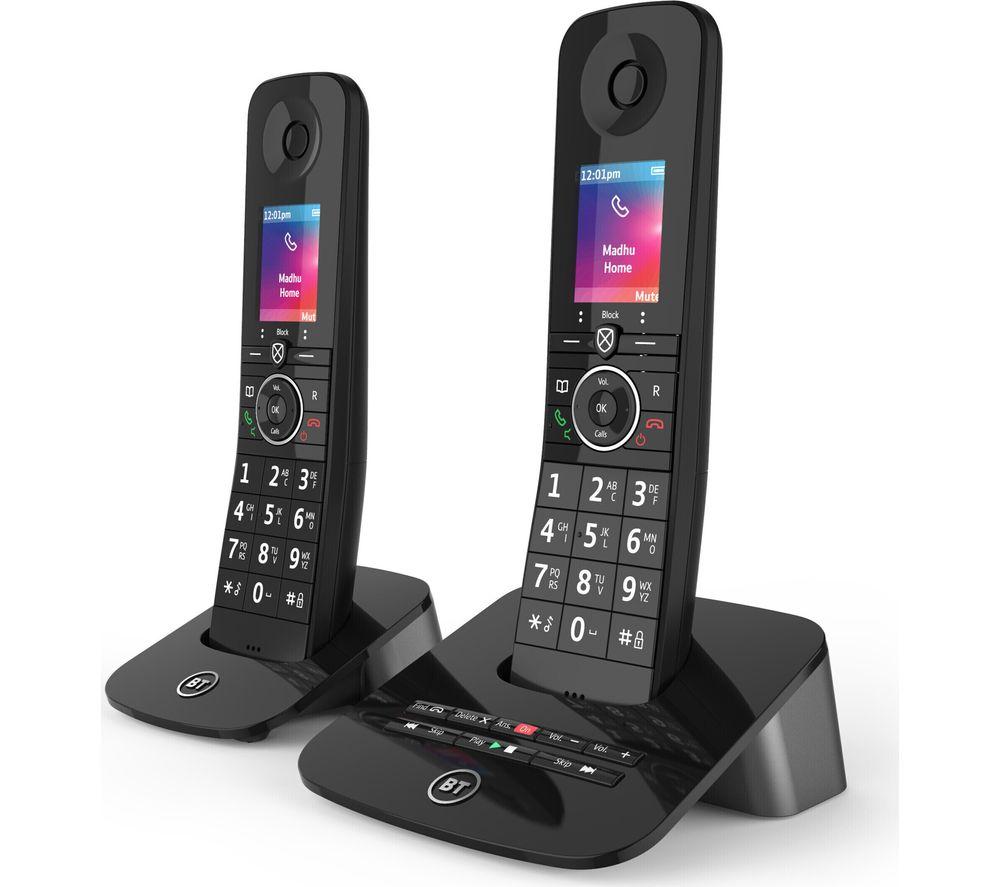 BT Premium 090631 Cordless Phone - Twin Handsets, Black image number 2 of 4