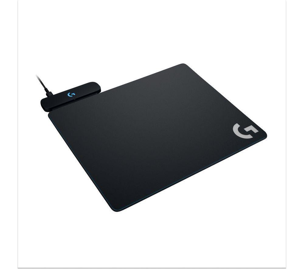 Logitech G POWERPLAY Wireless Charging Mouse Pad, Cloth and Hard Gaming Mouse Pad Included, USB-Connection, RGB Lighting, Compatible with G502 LIGHTSPEED, G PRO Wireless & SUPERLIGHT, G903, G703