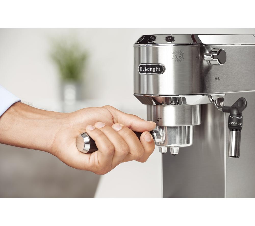 DELONGHI Dedica EC685M Coffee Machine - Silver image number 8 of 10