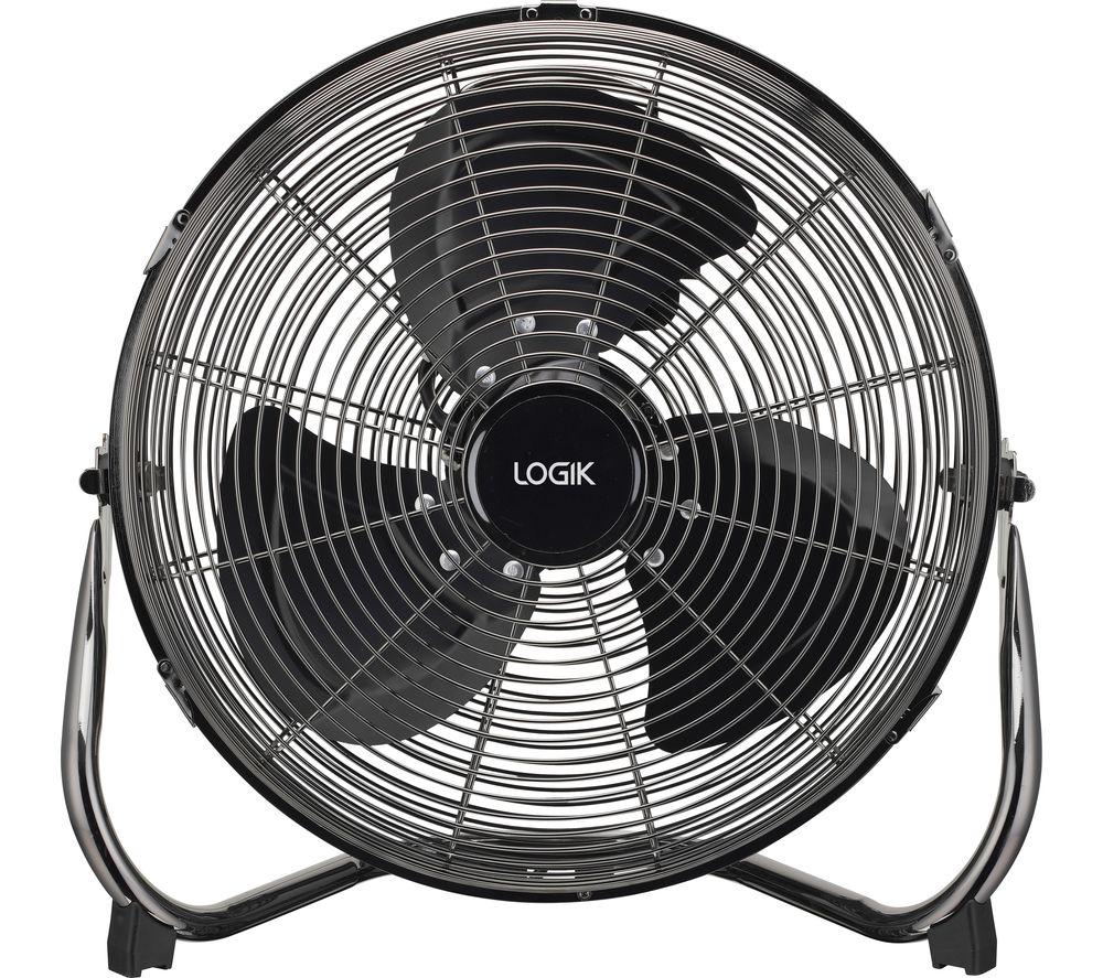 LOGIK L14FFGM18 14 Floor Fan - Gun Metal, Silver/Grey