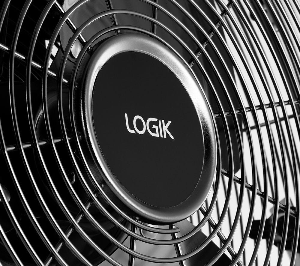LOGIK L14FFGM18 14" Floor Fan - Gun Metal image number 8 of 8