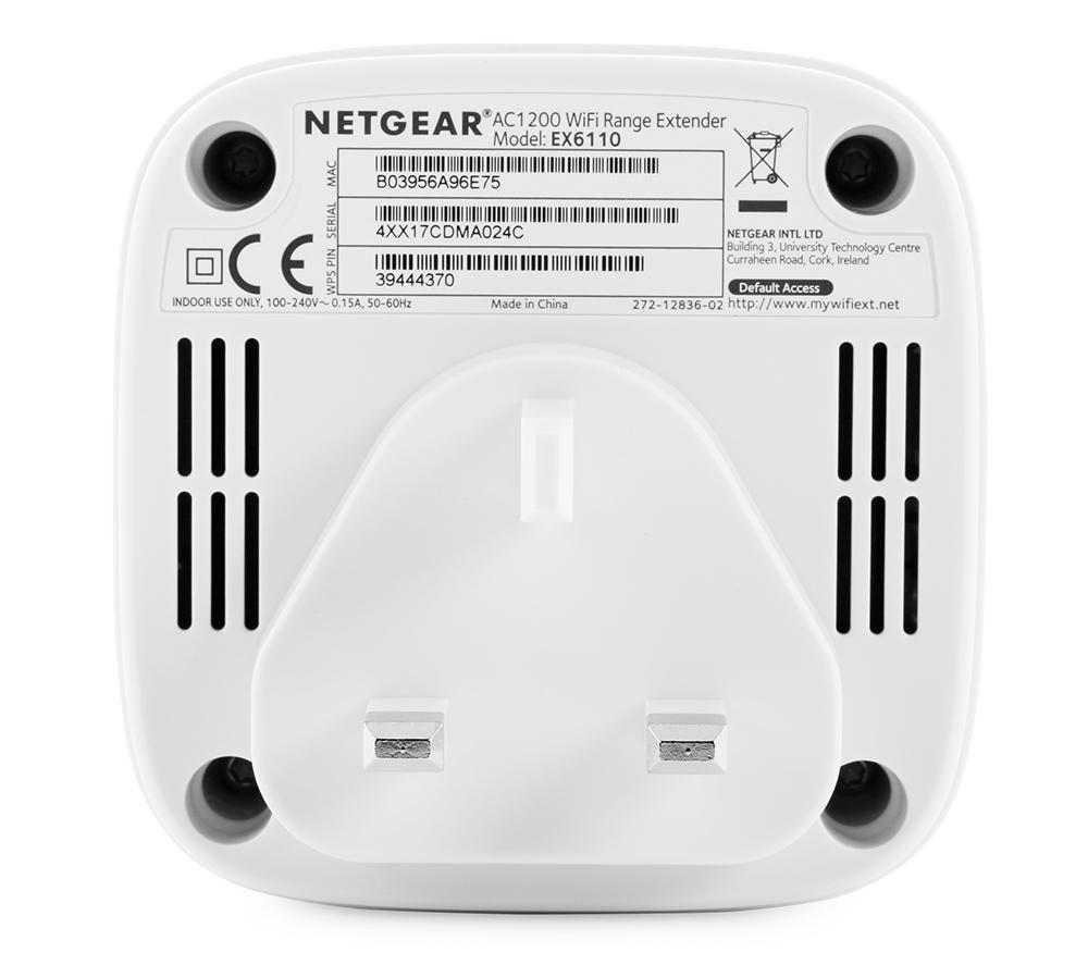 NETGEAR EX6110-100UKS WiFi Range Extender - AC 1200, Dual-band image number 5 of 10