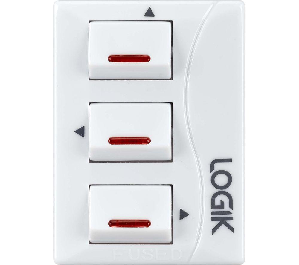 LOGIK L3WAYSP18 3-Socket Plug Adapter image number 2 of 2