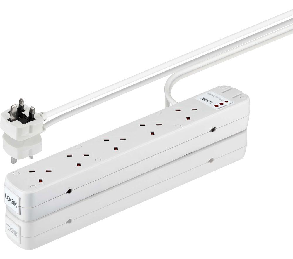 LOGIK L10W4S18 Surge Protected 10-socket Extension Lead - 4 m image number 2 of 2