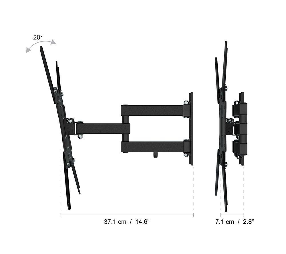 AVF AL440Q Full Motion 32-65" TV Bracket image number 5 of 7